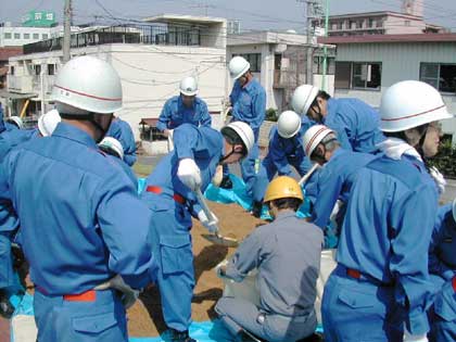 平成15年年度多治見市水防訓練